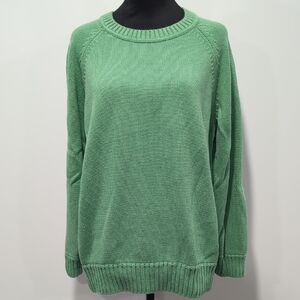 GAP Women's Crew Neck Sweater in Soft Green